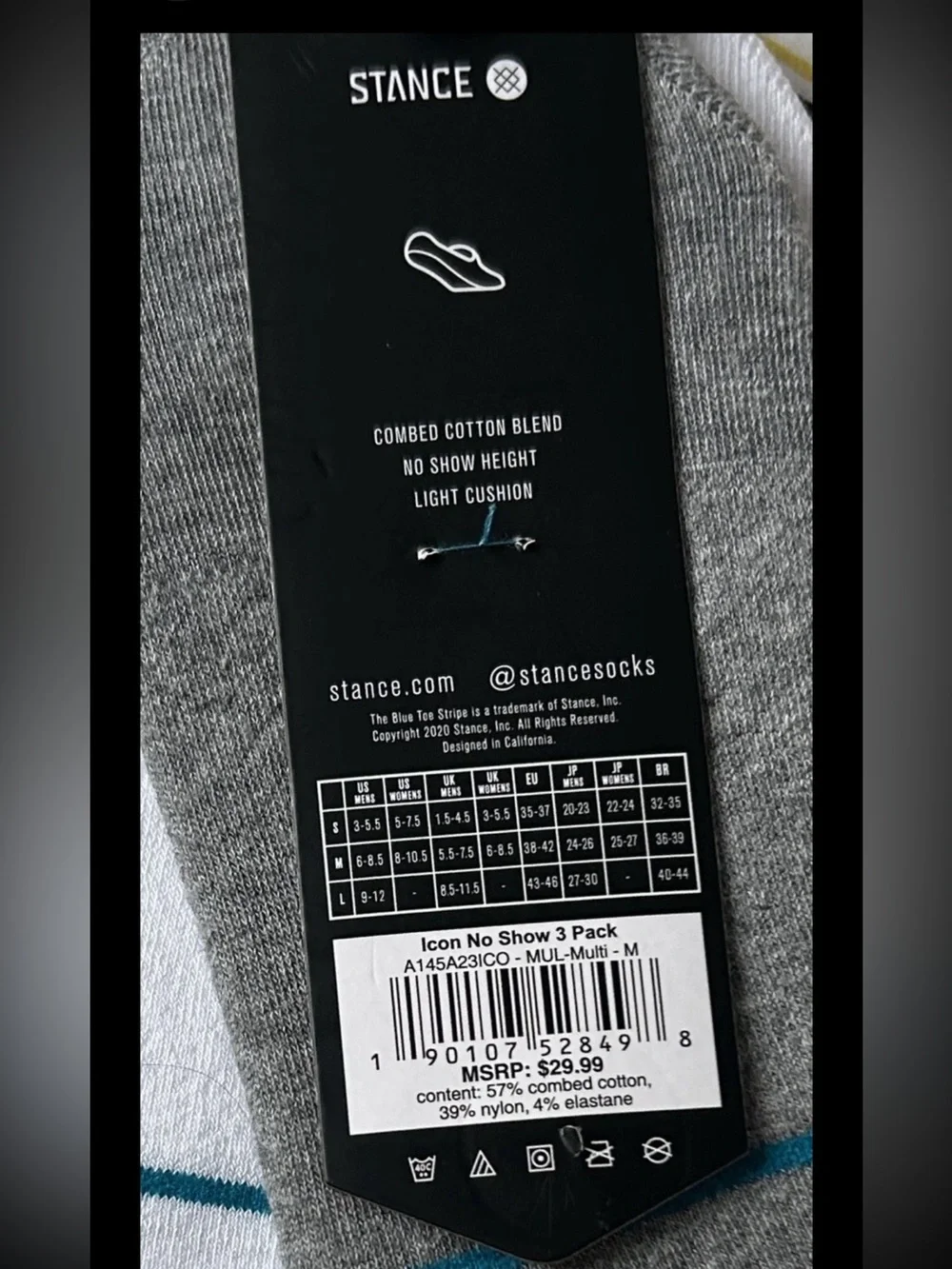 STANCE Women’s Casual Cotton Sport Socks Cushion No-Show *2 PACKS (of 3)